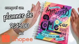 Planner baratinho da shopee | A Incrivel Arte de Recomeçar Todos os Dias #shopee #planner
