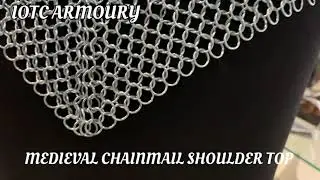 Medieval Armor Chainmail Collar Female Fantasy Chainmail Shoulder Accessory for Live Cosplay Event's