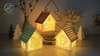How to make Mini House Merry Christmas- Mini House Christmas Decorations SVG