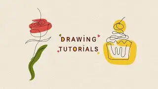 How to draw with just one line | 8 easy step by step tutorials 