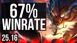 VOLIBEAR vs MORDEKAISER (TOP) | 67% winrate, 6 solo kills, 8/1/0, Godlike | KR Diamond | 25.16