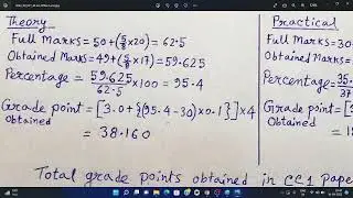 Calcutta University CGPA & SGPA Explained | Presidency University Calculation Sheet Explained