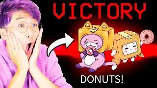 FOXY & BOXY Play AMONG US But EVERY WINNER GETS A DONUT! (HILARIOUS MOMENTS!)