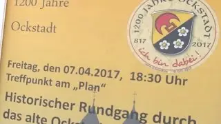 2017 im April, Historischer Dorfrundgang in Ockstadt