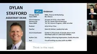 Dylan Stafford introduces the UCLA Anderson Fully Employed MBA - 2022.01.12