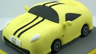 Making a Sports Car Cake