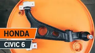 How to change Front Suspension Arm on HONDA CIVIC 6 TUTORIAL | AUTODOC