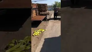 First JUSTNation Pallet delivery with deck over trailer