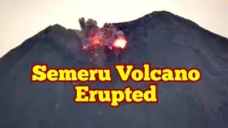 Semeru Volcano Erupted, Lahar Risk Monitoring, Java, Indonesia, Indo-Pacific Ring Of Fire