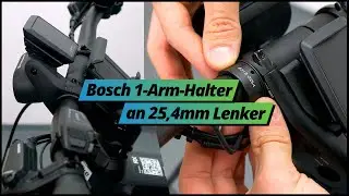 Bosch 1-Arm-Halter an 25,4mm Lenker - f&uuml;r Kiox & SmartphoneGrip - ideal f&uuml;r Riese & M&uuml;ller