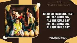 RED VELVET (레드벨벳) - 'RBB (Really Bad Boy) (English Version)' Lyrics
