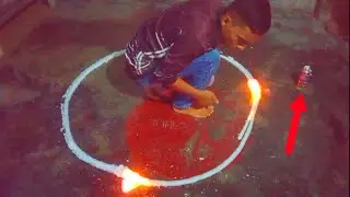 Snow Spray Experiment in fire...snow spray VS fire... (video make by Experiment  with Rahul)