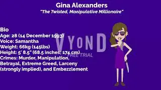 Gina Alexanders (New Villain; Red Description)