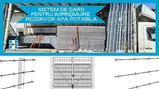 Sistem de gard pentru imprejmuire rezervor apa potabila