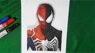Spider-Man Good And Bad Side Venom Coloring Pages | SAILANY Coloring Kids