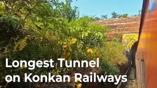 Karbude Tunnel - Longest Tunnel about 6.5KM on Konkan Railways in India