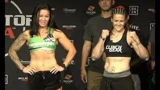 Arlene Blencowe vs. Amanda Bell - Weigh-in Face-Off - (Bellator 224: Budd vs. Rubin) - /r/WMMA