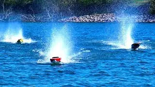 3 HUGE RC POWERBOATS RACE / FANTASTIC SPEEDBOATS IN ACTION