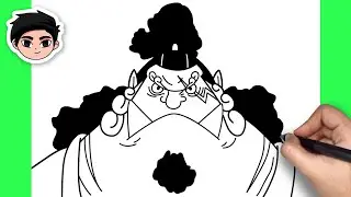 How To Draw Jinbe | One Piece - Easy Step By Step