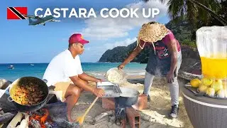 Tobago Cook Up: Bess Beach Lime with 3 Firesides on Castara Beach in T&T 🇹🇹 Foodie Nation