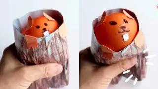 DIY Nutty Squirrel Popper, Easy DIY Fidget Toy ,Pop-Up Squeeze Toy , Viral TIKTOK Squeeze Squirrel