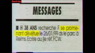 La rubrique de l'absurde de Philippe Vandel (avril 1999)