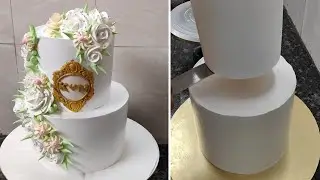 Two Step Engagement Cake Recipe|Two Step Engagement Cake whipping Cream Flower Decor