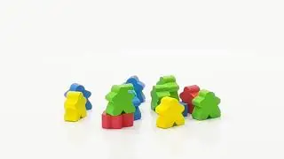 Colorful Wooden Meeple for Custom Board Games