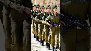 Israeli Female Soldiers Marching in Jerusalem #shorts #war #army #ai #military