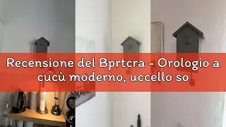 Recensione del Bprtcra - Orologio a cucù moderno, uccello sospeso, orologio da parete decorativo per