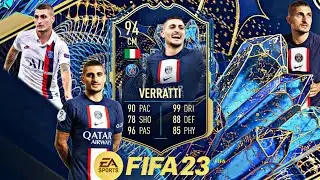 THE ITALIAN PIRLO?!👀🇮🇹 - 94 RATED TOTS MARCO VERRATTI PLAYER REVIEW - FIFA 23