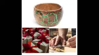 Wooden Yarn Bowl, Large Handmade Yarn Holder for Crocheting, Knitting Bowl for Knitters