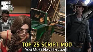 TOP 25 SCRIPT MOD FOR GTA V YOU MUST HAVE IN 2026!! #gta #gtamods #grandtheftauto 