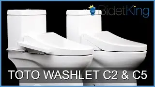Видеообзор сиденья-биде для унитаза TOTO WASHLET C2 и C5 | BidetKing.com