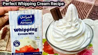 Almarai whipping cream mix recipe | How To Make Whipped Cream At Home | Whipping Cream Recipe