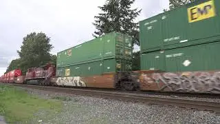 SP Trains #1479 CP Train #112 at 240 Street, Maple Ridge, BC   2020 05 22
