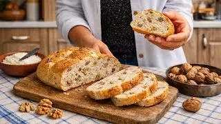 walnut bread recipe!soft and fluffy bread! #walnutbread #bread #breadrecipe