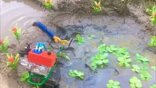 Máy Dầu Mini Bơm Nước Tát Đìa Bắt Cá | Diesel Engine Water Pump | Độ Chế Mini