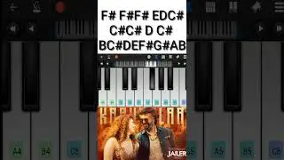 Kaavaalaa (VA Nu Kaavalaiyya) Song Piano Tutorial #kavalaya #jailer