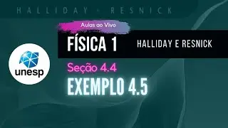 Exemplo 4.5 | Halliday | Aula Ao Vivo - UNESP - 8a Edição