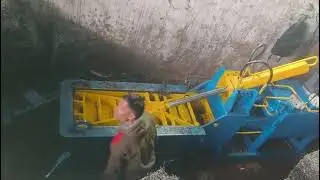 Metal baling press machine 