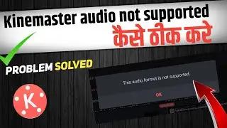 Kinemaster this audio format is not supported Problem solved ✅
