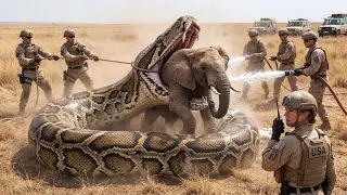 Heroic Rescue Team Saves Mother Elephant Maya from a Massive Python’s Deadly Grip 🐘🐍