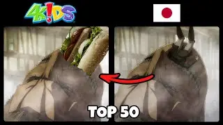 TOP of 4kids Censored Attack On Titan like One Piece