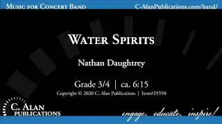 Water Spirits (7 Solo Percussion with Band Gr. 3) - Nathan Daughtrey