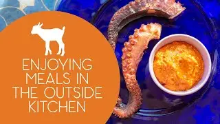 Enjoying Meals in the Outside Kitchen