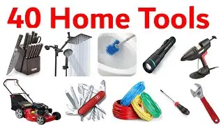 Easy Tool Names in English | Learn 50 Toolbox Items with Pictures | Tool Vocabulary
