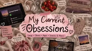 My current obsessions🎀🎧 | A little chaotic | A little random | PART 1 💗✨ #youtubevedio