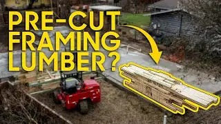 Framing with a Pre-Cut Package! Less money & waste when lumber is super expensive!
