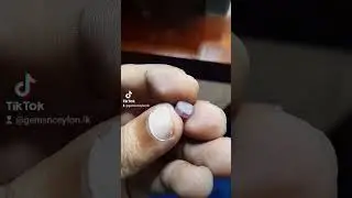 Pink Geuda Sappire Preformed 2 Carats #prefomedsappire #pinkgeuda #gemsnceylon